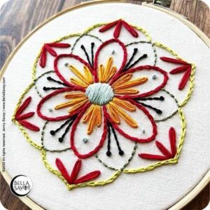 Read more about the article Easy Mandala Embroidery Stitch Along