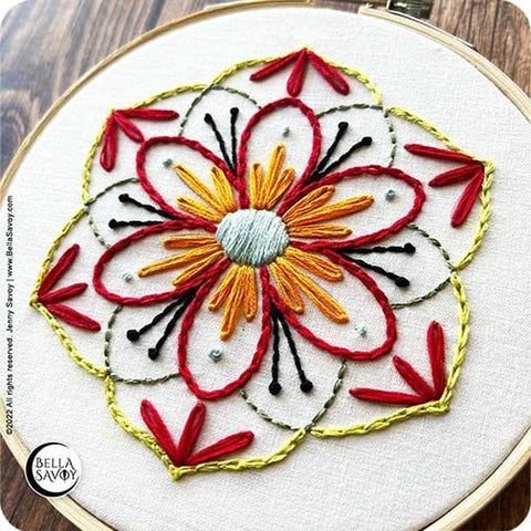 mandala embroidery pattern
