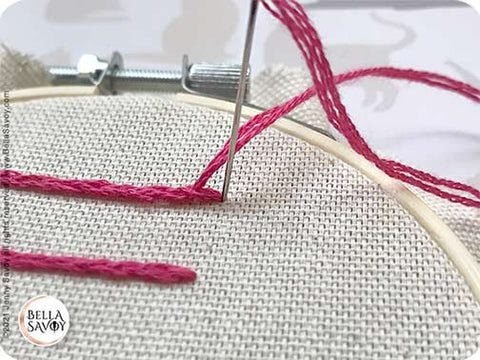 ending the split stitch
