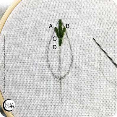 first long tail fly stitch