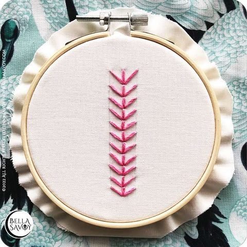 finished fern stitch