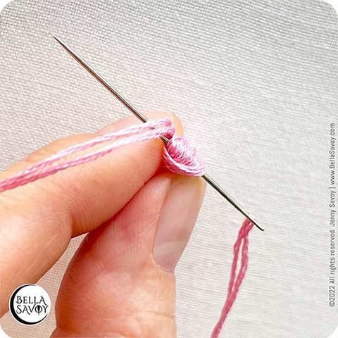 loops pinched together at the top