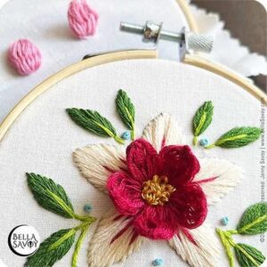 Read more about the article Popcorn Lazy Daisy Stitch