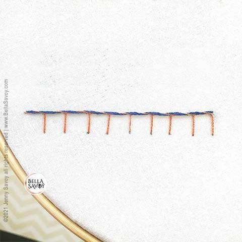 whipped blanket stitch