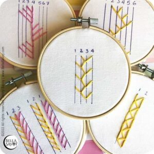 Read more about the article 5 Easy Feather Stitch Variations